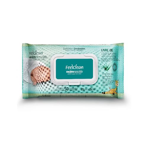 FEELCLEAN Toalha Umedecida Recem Nascido 50Un
