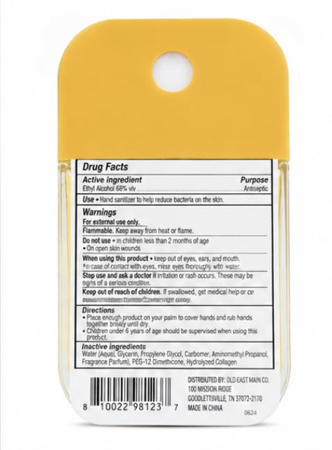 B Pure Moisturizing Hand Sanitizer (orange) image 4