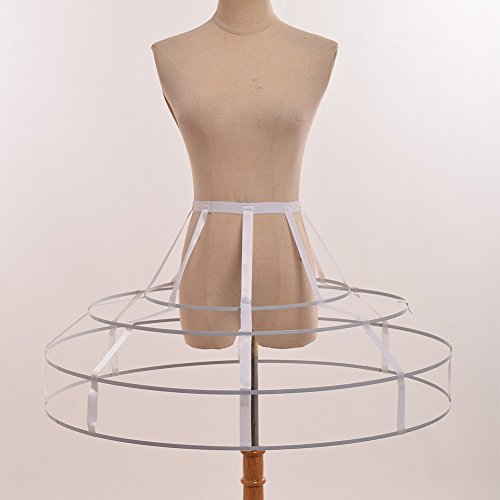 Graceart Hoop Skirt Pannier Petticoat (White) #TOP1