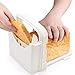 Bread Slicer Toast Cutting Adjustable Roast Loaf Slicer Cutter Foldable Compact Toast Slicing Machine Plastic Bread Slicer for Homemade Bread Foldable Kitchen Baking Tools, Upgrated