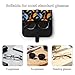 FOSKERV Womens Sunglasses Case, Compact Waterproof Eye Glasses Pouch PU Leather, Fashion Eyewear Storage Protective Case for Daily Use, Ice Water Fire Flame Bird Art