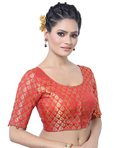 Madhu Fashion Women's Stitched Readymade Saree Blouse