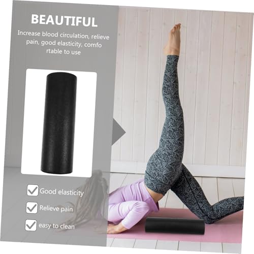 Rodillo de espuma de alta densidad para yoga con superficie lisa, masaje muscular para equilibrio, flexibilidad y ejercicios de rehabilitación para terapia física y músculos miniatura 4