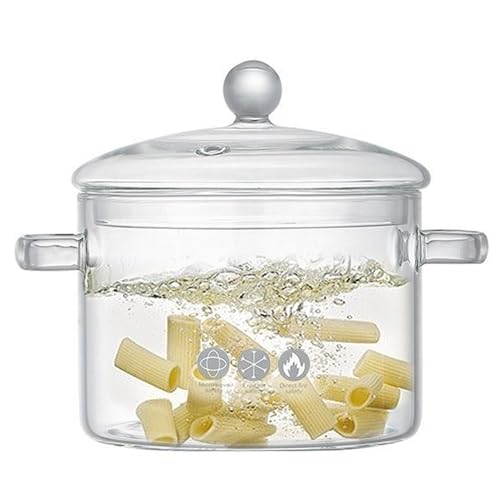 Ollas de vidrio transparentes para evitar que la leche se derrame 3