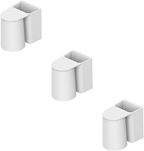 Zerodeko 3pcs Magnetic Wall Mount Magnetic Cup Holder Wall Mount Cup Holders Razors Holder No Drill Toothbrush Holder Wall Mounted Shower Organizer Electric Toothbrush Holder Wall Mounted