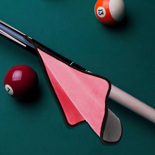 TOYANDONA 4pcs Billiard Cue Cleaning Cloth Set 30x30cm Coral Fleece Pool Cue Shaft Polisher Towels Reusable Snooker Stick Cleaner Professional Maintenance - Image 4