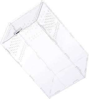 DOITOOL Magnetic Transparent Reptile Breeders Clear Terrarium Boxes for Snakes Geckos Frogs and More Suitable for Various Pets Easy Observation and Comfortable Habitat