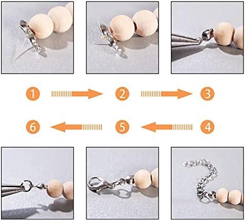 UNICRAFTALE 50pcs 304 Stainless Steel Bead Tips Calotte Ends Clamshell Knot Cover Cord End 2mm Small Hole End Caps Knots & Crimp Findings Crafts for DIY Jewelry Making 6.8x8.5mm