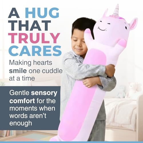 Cuddle Paws Unicorn Plush Body Pillow for Kids | Long Stuffed Animal Cuddle Pillow | Soft Hugging Toy | Plushie Gift for Girls & Boys | Long Plush Body Pillow for Sleep & Comfort | Small, 23 Inches by Cuddle Paws - Image 8