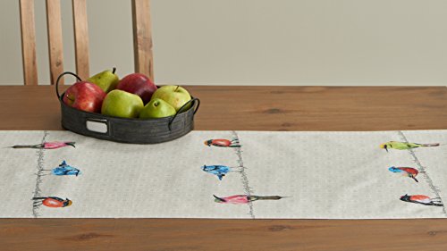 Maison D' Hermine Birdies On Wire 100% Cotton Table Runner 14.5 - Inch By 72 - Inch. #TOP3