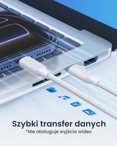 RAVIAD Kabel USB C do USB C [2M] 100W PD3.0 5A Kabel USB C szybkie