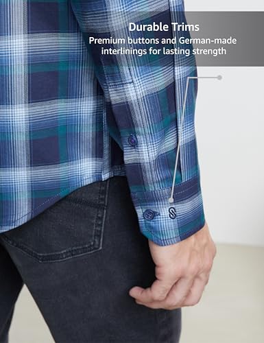 Image of Symbol Premium Men's Checkered Casual Shirt - Regular Fit | Full Sleeve | Pure Cotton (Available in Plus Sizes)