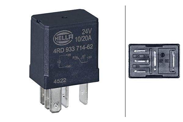 HELLA 4RD 933 714-661 Relay, Working Current, 24 V, 5 Pole, Changer