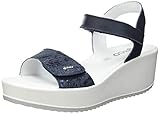IGI&CO; sandalo; donna; velcro; zeppa; pelle; Made In Italy