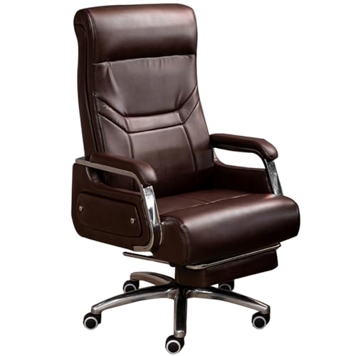 Chaise de bureau en cuir de direction au design sobre et élégant YRYRYW