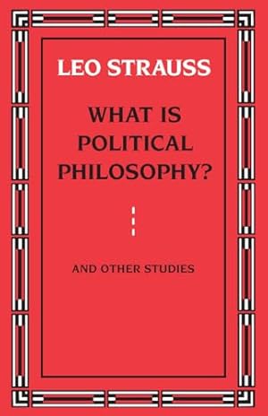 What is Political Philosophy? And Other Studies