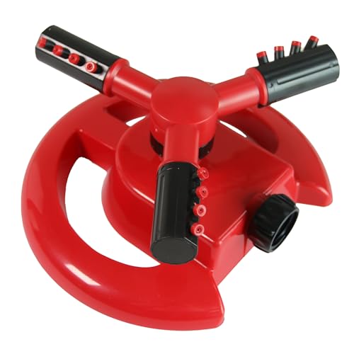 Chapin 3-Arm Rotary Sprinkler, Red, 40 ft Coverage