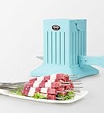 Trueriey Easy Skewer,Meat Kabob Maker, Barbecue Meat Cuber, Barbecue Tool