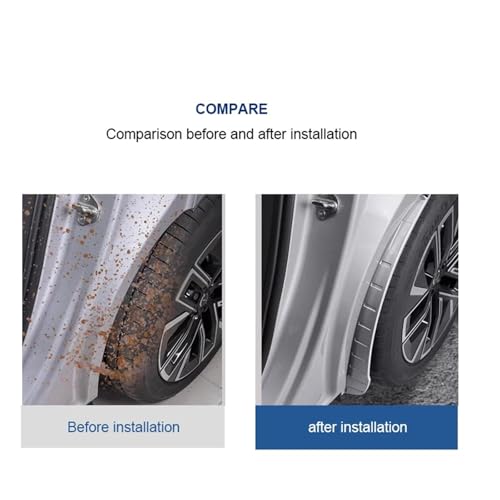 Protector de cejas de rueda trasera Volvo EX30 antisalpicaduras 4