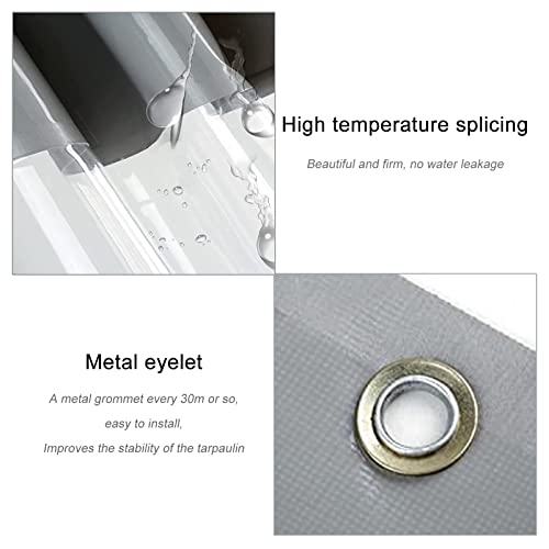 Bâche imperméable transparente en PVC pour bâche d'extérieur et séparation de pergola