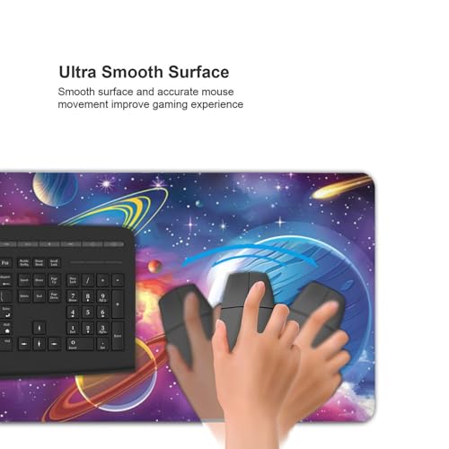 Gaming mouse pad impermeable de 80x30 cm con diseño vistoso para setup moderno 6