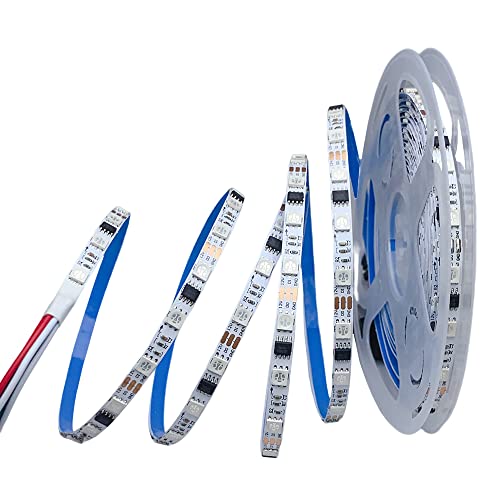 Tira LED RGB 5m 60 LEDs/m GS1903 Pixel 12V miniatura 1