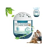 Solution compacte pour plusieurs pièces : cette boîte magique multifonction pour purification d'air domestique dispose d'une empreinte compacte pour un placement flexible. Idéal comme purificateur d'air pour enlever la poussière dans les chambres, les bureaux, les zones pour animaux de compagnie, les placards ou d'autres endroits intérieurs sujets à la poussière.