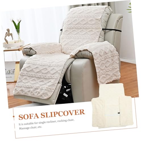 Manta para sofá de poliéster beige individual Toyvian funda protectora de salón 8