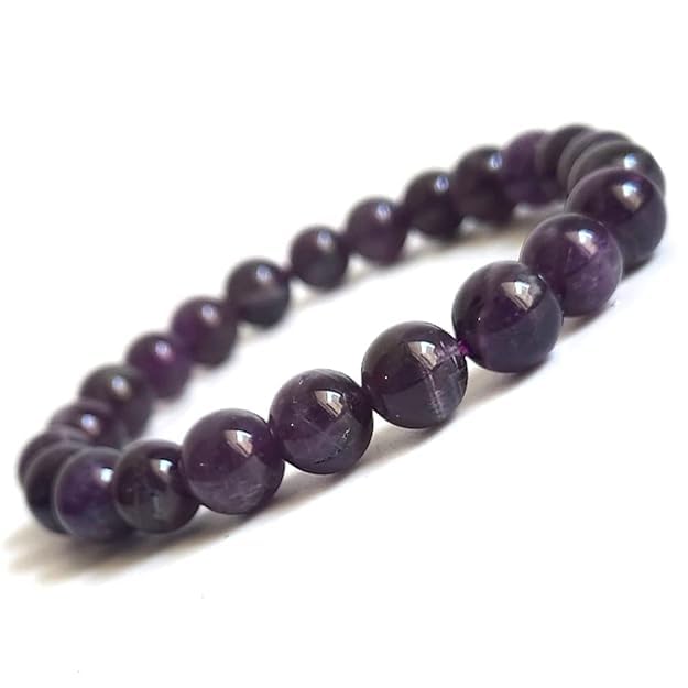Image of HEALING AND SEMI-PRECIOUS CRYSTAL STONE BRACELET 8 MM ROUND FOR FENSHUI
