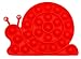 Pop It Escargot - Popit - Poppit - Fidget Toys Pack Fidget Sensory Gadget Autisme sensorielle Jouet Silicone Anti-Stress Sensoriels à Presser. Livraison Rapide (Rouge)