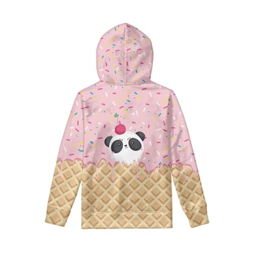 Image of Coloranimal Unisex Girls and Boys Long Sleeve Hoodies Hoody Athletic Pullover Sweatshirts Tops Age 6-16year