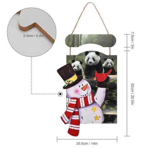 Image en bois à suspendre : le cadeau parfait de décoration d'hiver