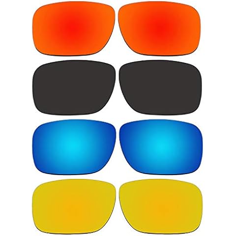 ACOMPATIBLE 4 Pair Replacement Lenses for Oakley Holbrook Sunglasses With Polarized Pack P3-1 Cover