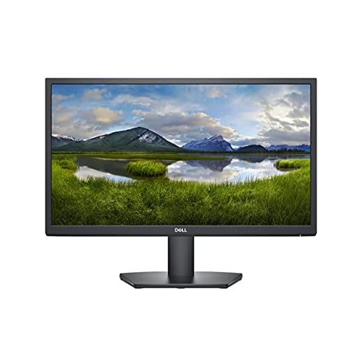 Dell SE2222H Monitor - 21.45-inch FHD (1920 x 1080) Display, 12ms (Typical) Gray-to-Gray, HDMI 1.4 (HDCP 1.4)/VGA Connectivity, Tilt Adjustability - Black