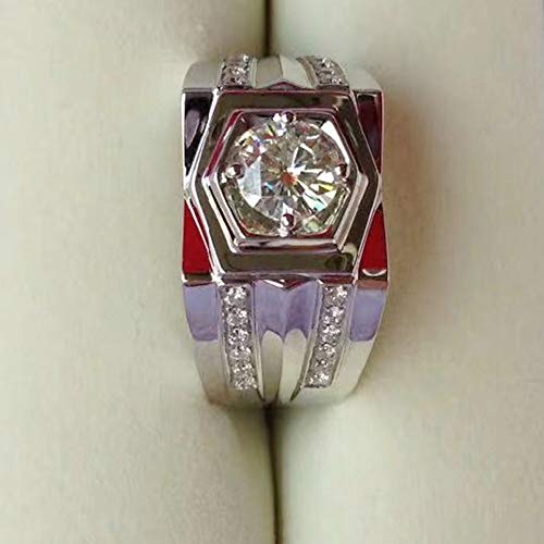 heaven2017 anel com strass incrustado de luxo para casamento, festa de noivado, homem, joia de prese