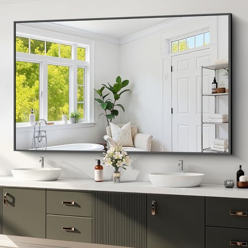 Koonmi Black Framed Mirror 36x60
