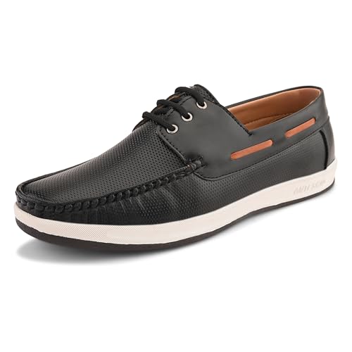 Image of Centrino Driving Loafers for Man | Shoes for Men Stylish | Casual Slip-On Moccasins | Cushioned Insole | Lightweight Comfortable Mens Loafer Shoes | Hand-Stitched Design | Slip On Shoes for Man Outings (9494)
