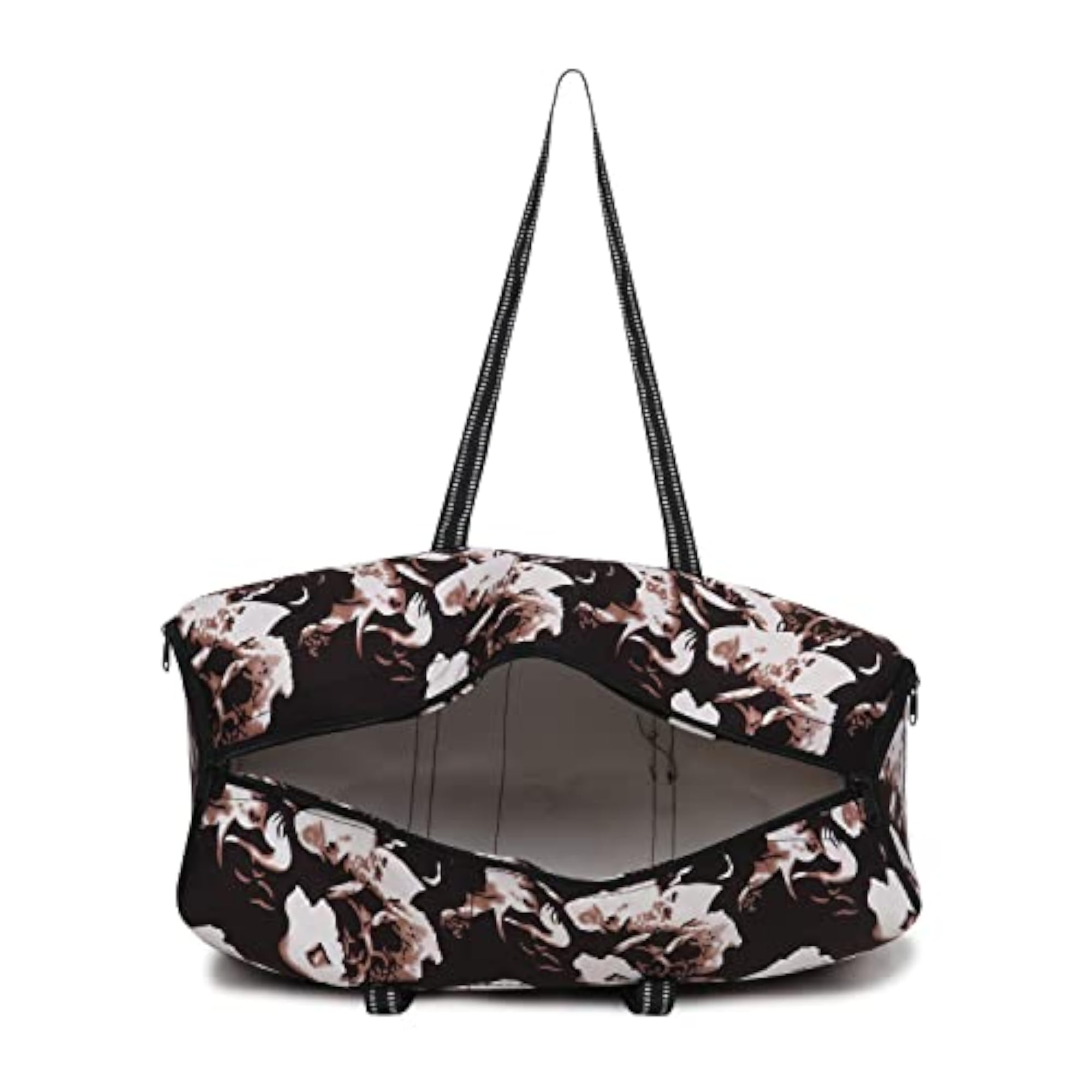 Brown Flower Travel Duffles Bag for Women