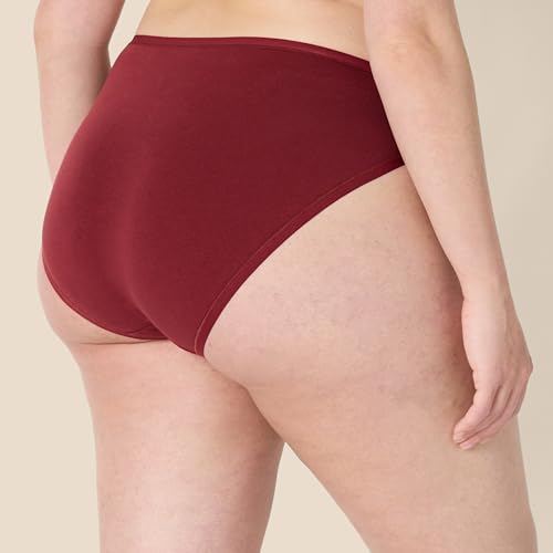 Image of Amazon Essentials Women's Cotton Stretch High-Cut Bikini Panty