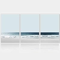 3 Piece Framed Canvas Wall Art Seascape Canvas Prints Home Artwork Decoration for Living Room,Bedroom - 16