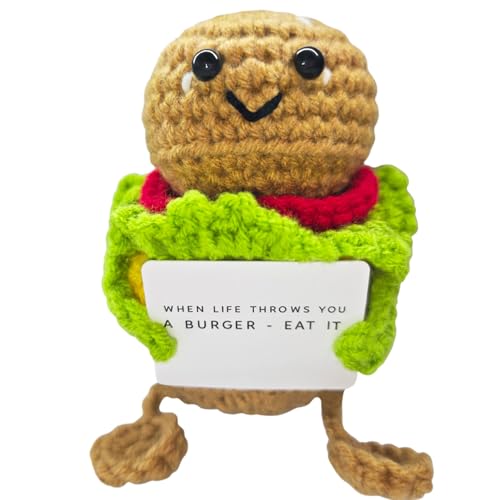 Fouliki Too Cute to Eat! Mini Amigurumi Hamburger-Handmade Crochet Fun for Home & Gifts!