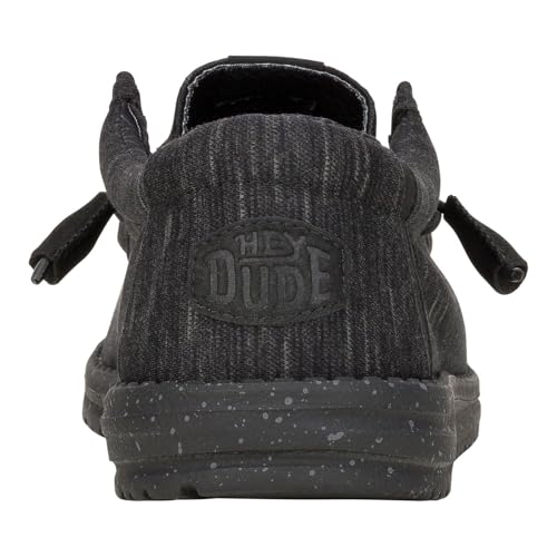 HEYDUDE Men's Wally Amazon Exclusive Stretch Fleece Midnight, Size 9 - image 5
