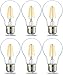Produktbild Amazon Basics LED-Leuchtmittel, Edison-Sockel E27, 4,3 W (entspricht 40-W-Glühbirne), nicht dimmbar, klares Filament, 6 Stück (1er Pack), Warmweiß
