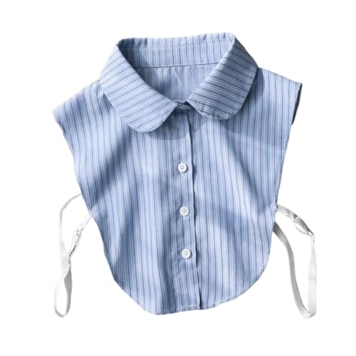 Faux col détachable pour femmes : col chemise léger et souple pour uniformes et hauts