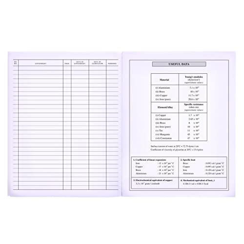 Image of YOUVA Navneet | Hard Bound /Hard Cover| Physics Practical Book with Video Content On The Go | 21.5X26.5 Cm | 1 Side Ruled & 1 Side Plain | 172 Pages