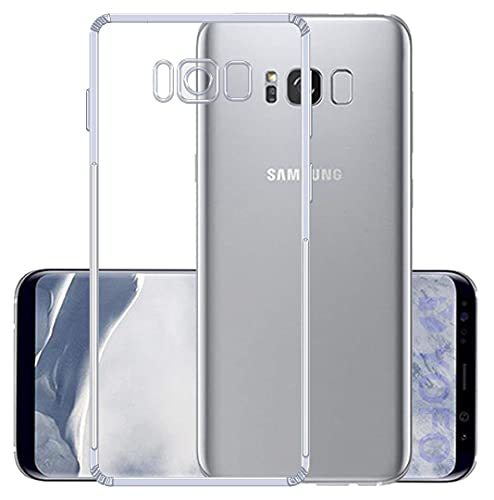 Image of Dashmesh Shopping Shock Proof Protective Soft Transparent Back Case Cover for Samsung Galaxy S8 Plus [Bumper Corners with Air Cushion Technology]