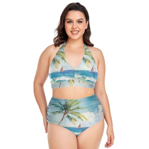 Bikini sexy grande taille🌴Maillot de bain dos nu réglable pour l'été