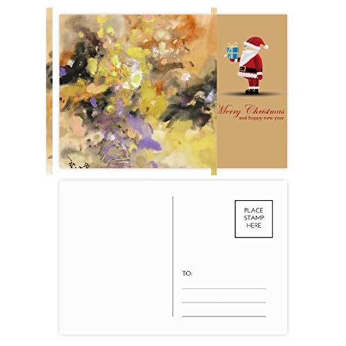 Cartes postales peinture à l'huile d'automne floral Noël x20