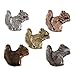 Squirrel Pin, Pewter, 1 Inches, 100% Handmade in the USA, Brown, Gray, Alpine, Douglas, Tree, Ground, Realistic, Metal, Lapel, Hat, Brooch, Gift, Jewlery, Over 3100 Unique Designs