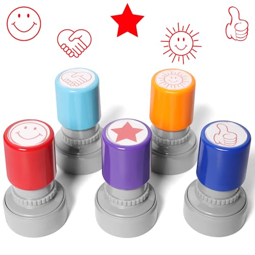 Teacher Must-Haves Fun Self-Inking Teacher Stamps Stamps for Office Reward Stamps for Grading Papers